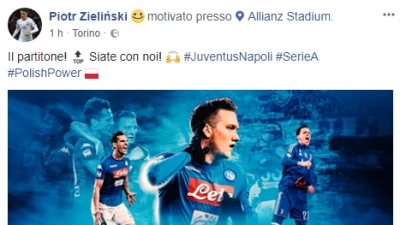 Juve-Napoli: la carica di Zielinski