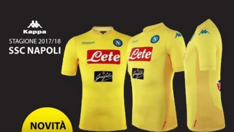 Nuova maglia del Napoli: ritorna il giallo!