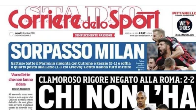 Le prime pagine dei giornali: insidia Atalanta per il Napoli
