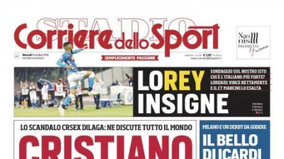 EDICOLA - Le prime dei principali quotidiani di oggi