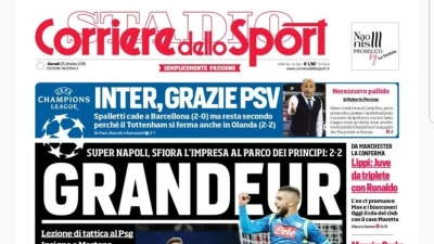 EDICOLA - Le prime dei principali quotidiani di oggi