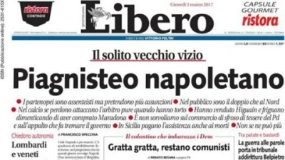 Direttore di Libero, Senaldi: "Il titolo di Libero è una presa di distanza"