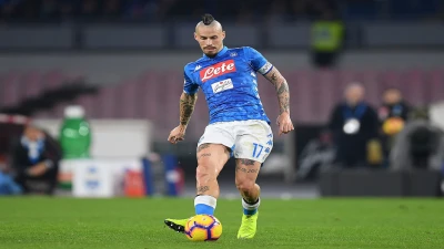 Hamsik in azione