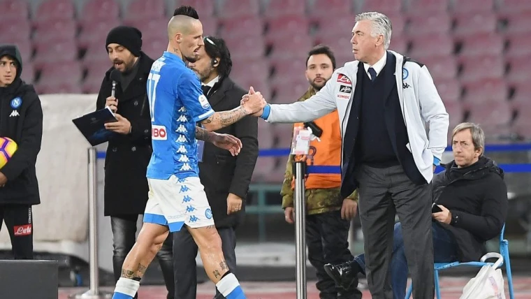 Sky, Ancelotti: "Hamsik in Cina? C'è la volontà del giocatore"