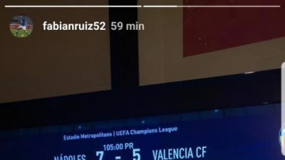 FOTO - Fabian sfida Soler del Valencia alla play: guardate il risultato!