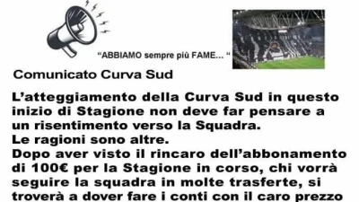 FOTO - I tifosi bianconeri protestano contro il club
