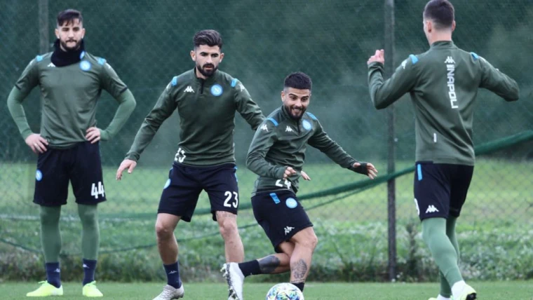 Napoli allenamento